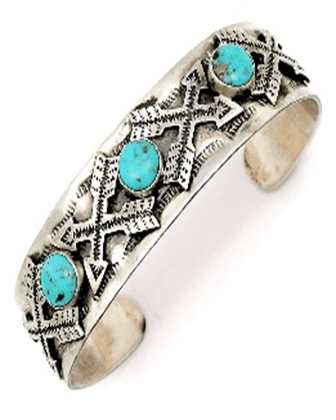 The Shooting Star Cuff - Turquoise Mustang