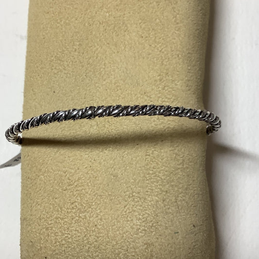 Bangle, rope/twisted, 3 wire (2/1), Elaine Tahe (1) (1) - Turquoise Mustang