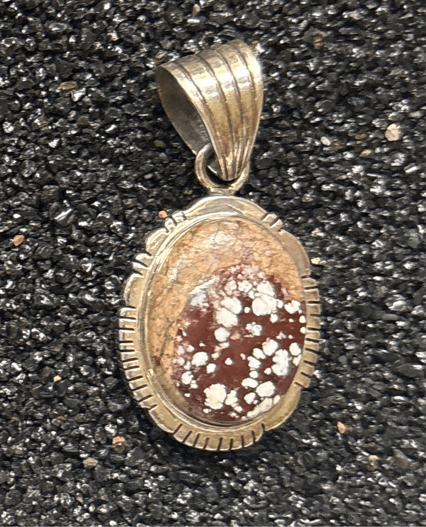 The Calendula Pendant - Turquoise Mustang