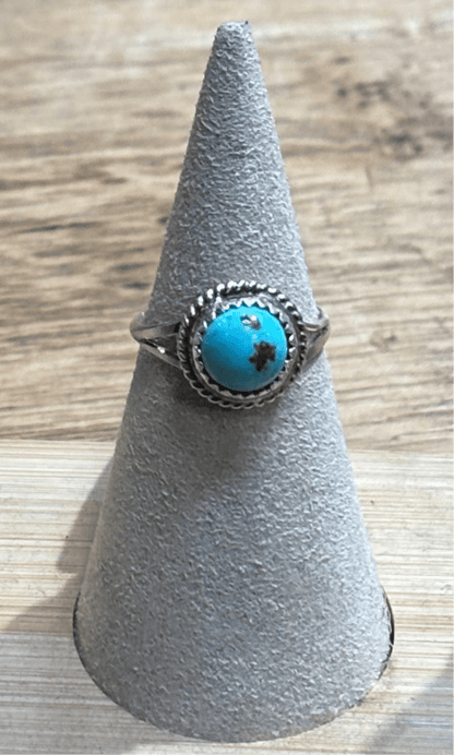Assorted Round Turquoise Rings by Ester White - Turquoise Mustang