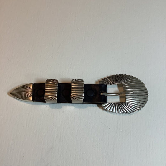 Ranger Buckle, Zuni Inlay, turquoise - Turquoise Mustang