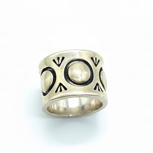 Barrel Racer Bubble Ring - Turquoise Mustang