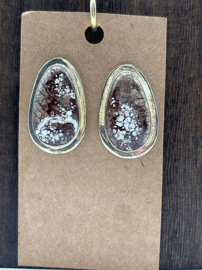 The Tulip Drop Stud Earrings - Turquoise Mustang