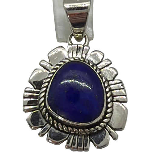 The Daphne Pendant in Premium Lapis - Turquoise Mustang