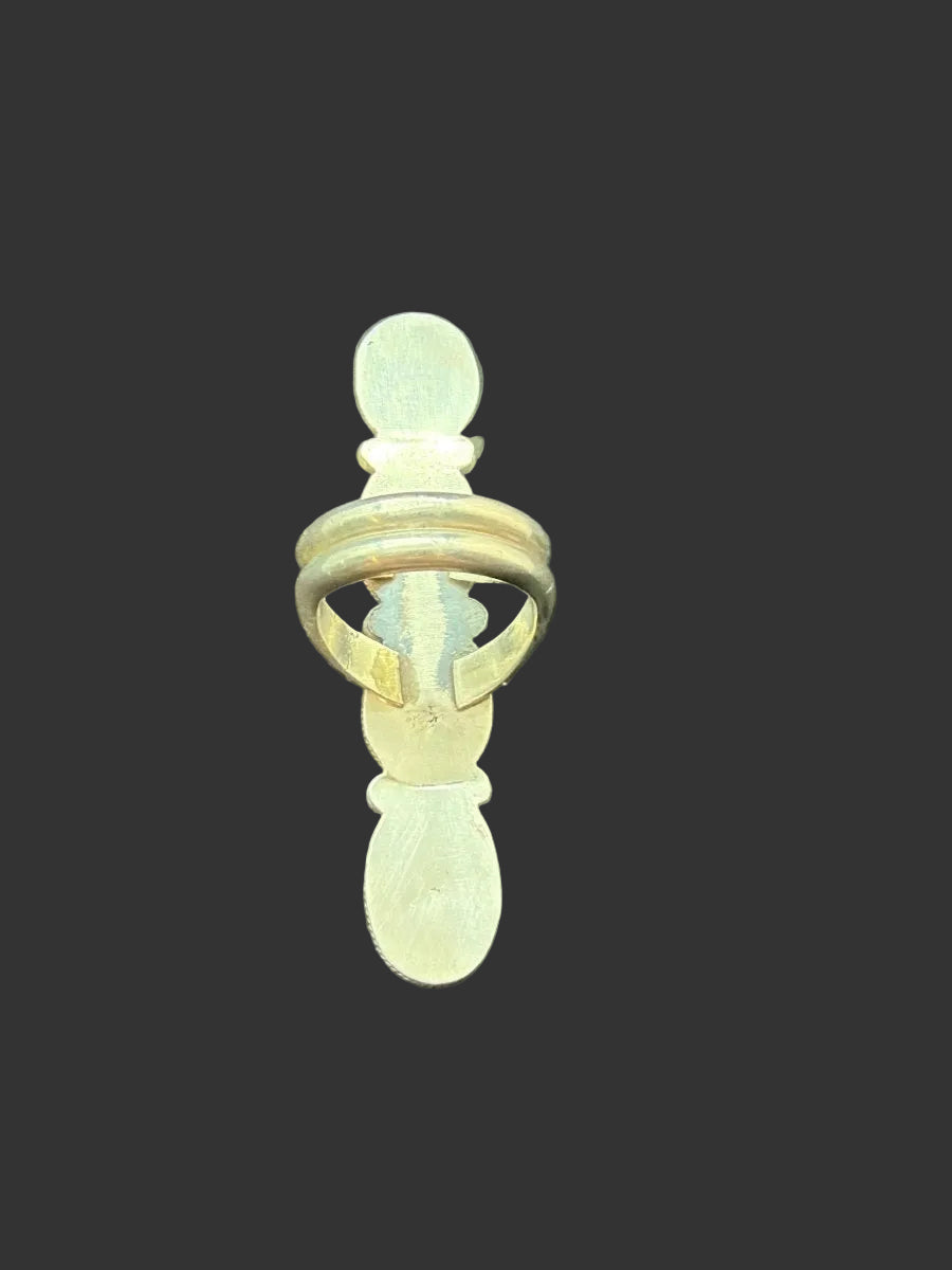 4 Stone Golden Hills Ring Size 8 - Turquoise Mustang