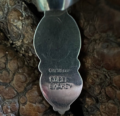 Pink Opal Double Drop Pendant, by Robert Shakey - Turquoise Mustang