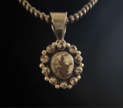The Candytuft Freeform Cluster Pendant - Turquoise Mustang