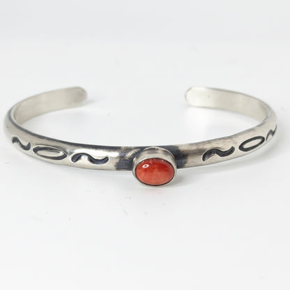 Helena Red Spiny Cuff Bracelet, Kathleen Livingston - Turquoise Mustang