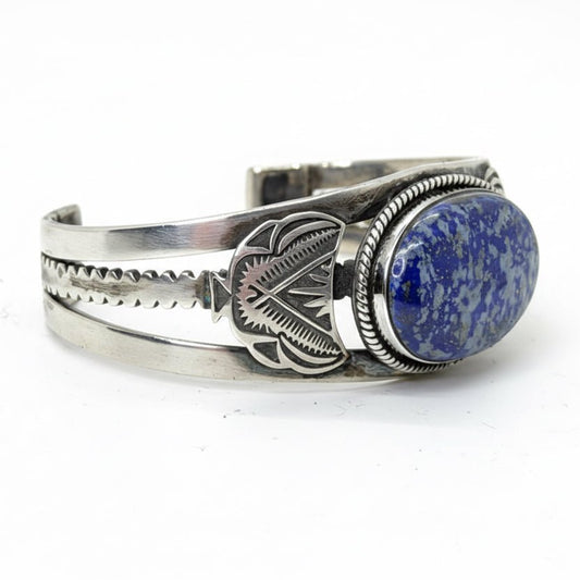 The Veronica Cuff Bracelet in Denim Lapis — by TM - Turquoise Mustang
