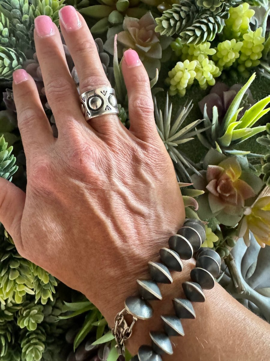 Barrel Racer Bubble Ring - Turquoise Mustang