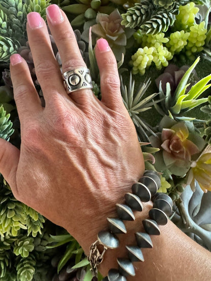 Barrel Racer Bubble Ring - Turquoise Mustang