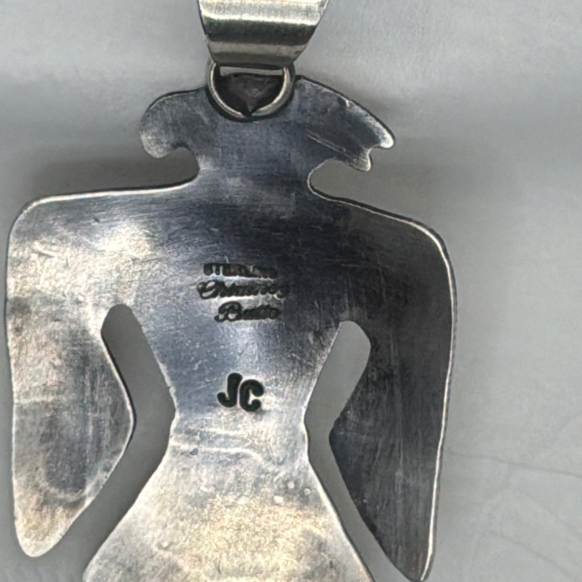 Palomino Variscite Thunderbird Pendant, Chimney Butte Studios - Turquoise Mustang