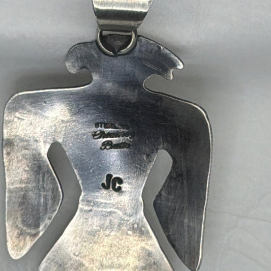 Palomino Variscite Thunderbird Pendant, Chimney Butte Studios - Turquoise Mustang