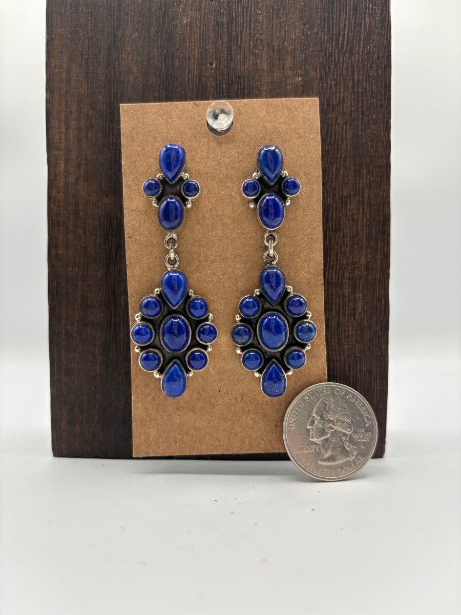 The Sweet Pea Cluster Drop Earring - Turquoise Mustang