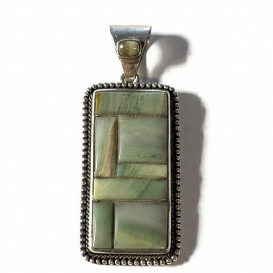 The Pendleton Mosaic Pendant - Turquoise Mustang
