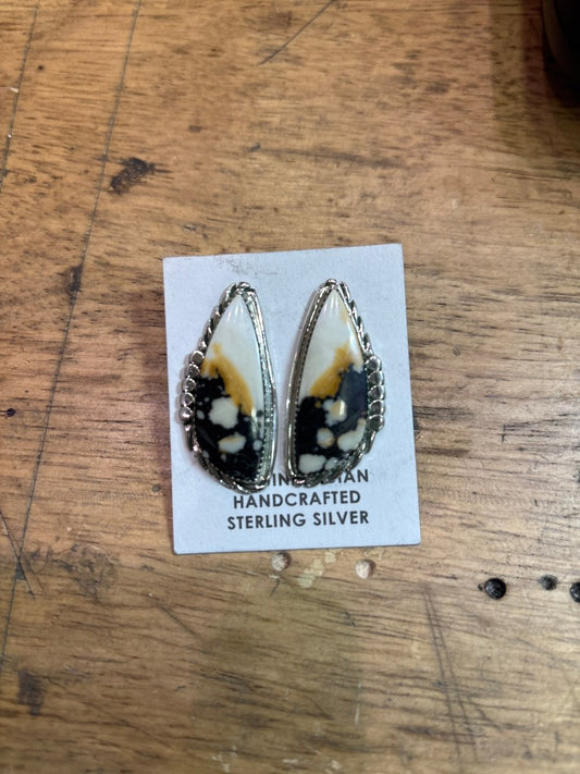 Caramel Jasper Earrings, Virginia Cadman - Turquoise Mustang