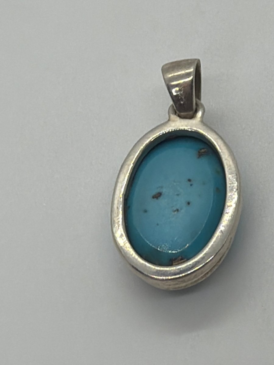 Pendant, Persian Turquoise Small - Turquoise Mustang