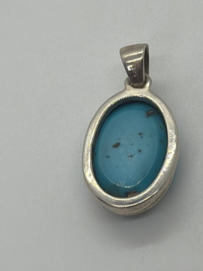 Pendant, Persian Turquoise Small - Turquoise Mustang