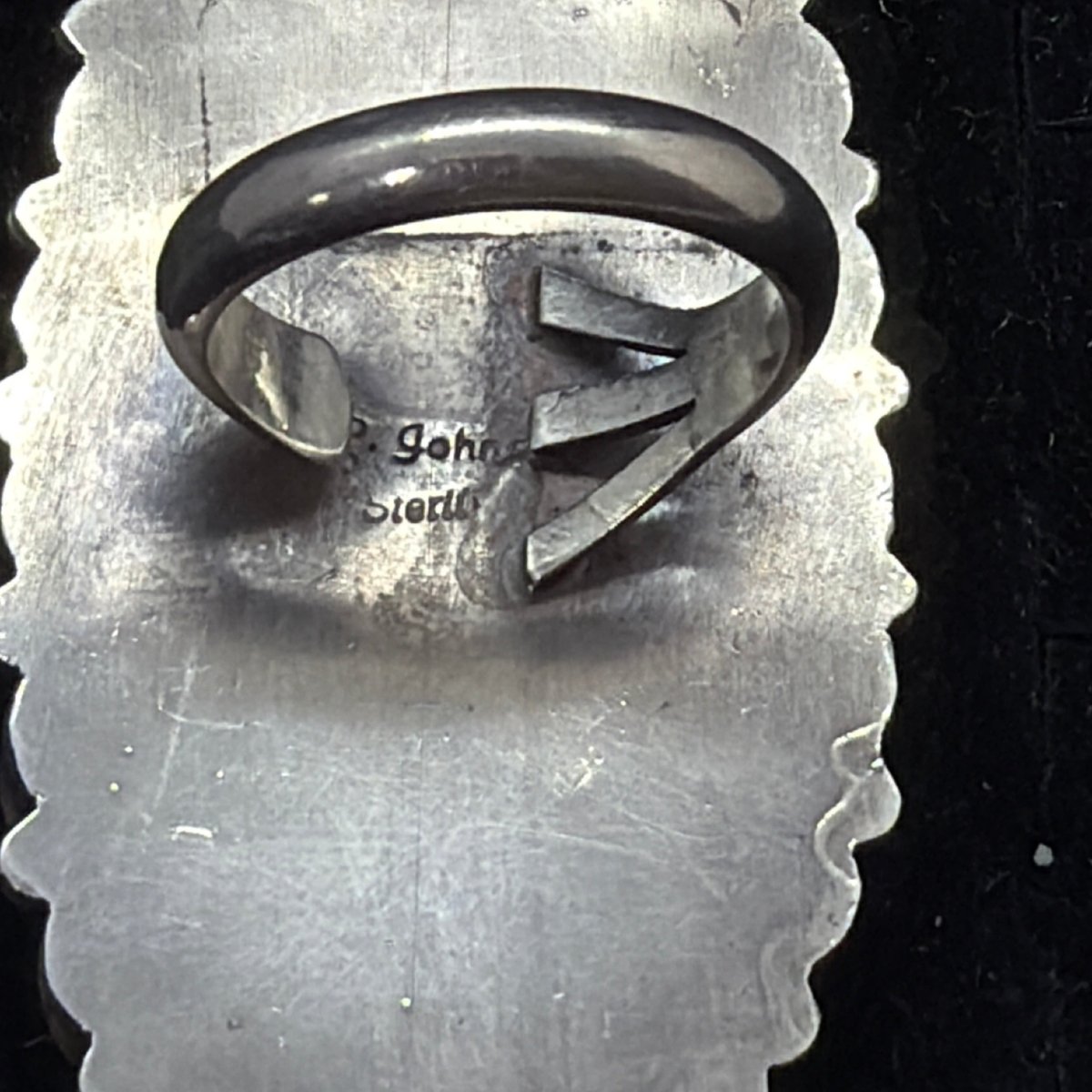 White Buffalo and Red Spiny Oyster Cluster Ring, Peterson Johnson - Turquoise Mustang