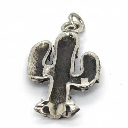 Saguaro Cactus Charm Pendant, Vintage Revivals - Turquoise Mustang