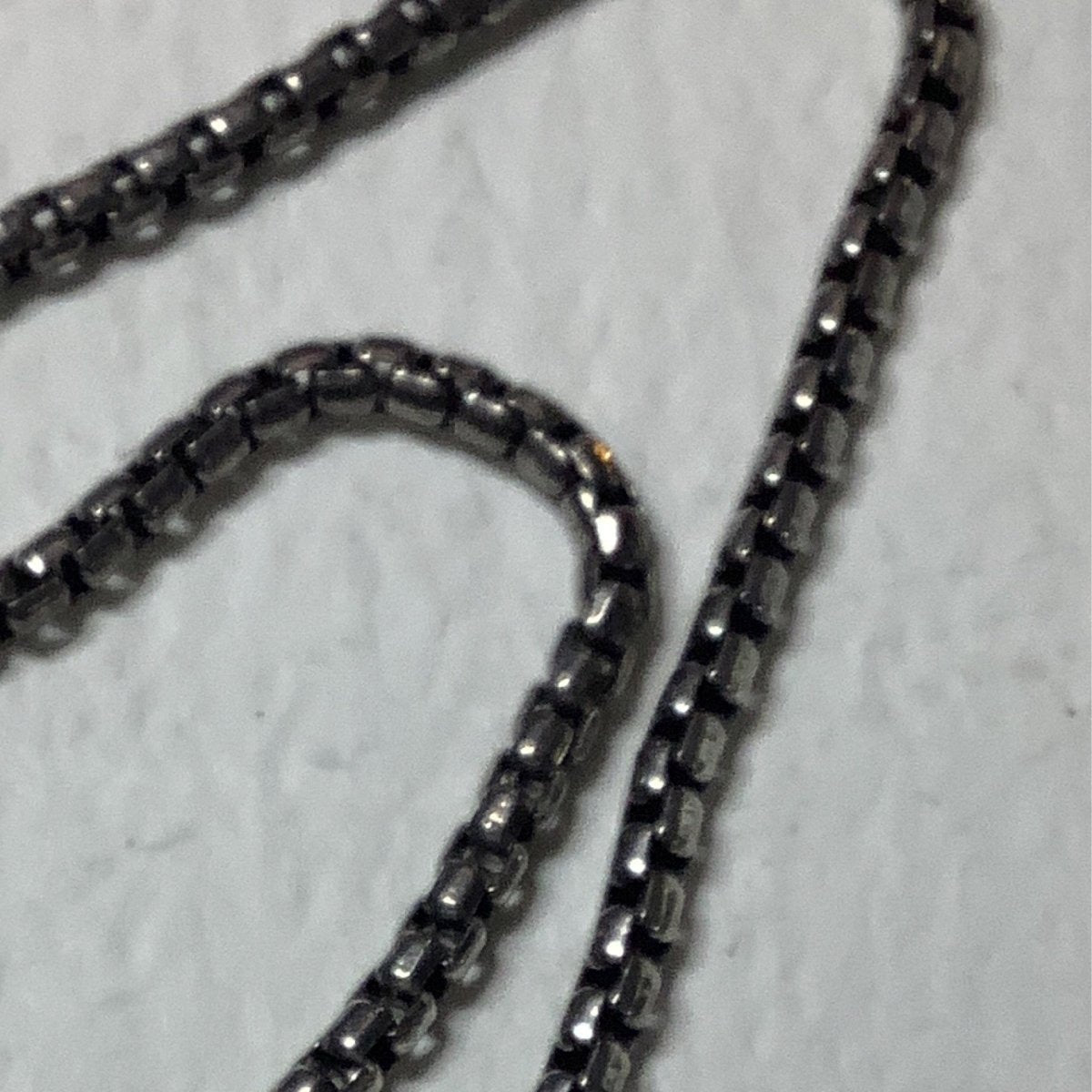 Heavy Box Chain, Dark Silver, 3 mm, 24" - Turquoise Mustang