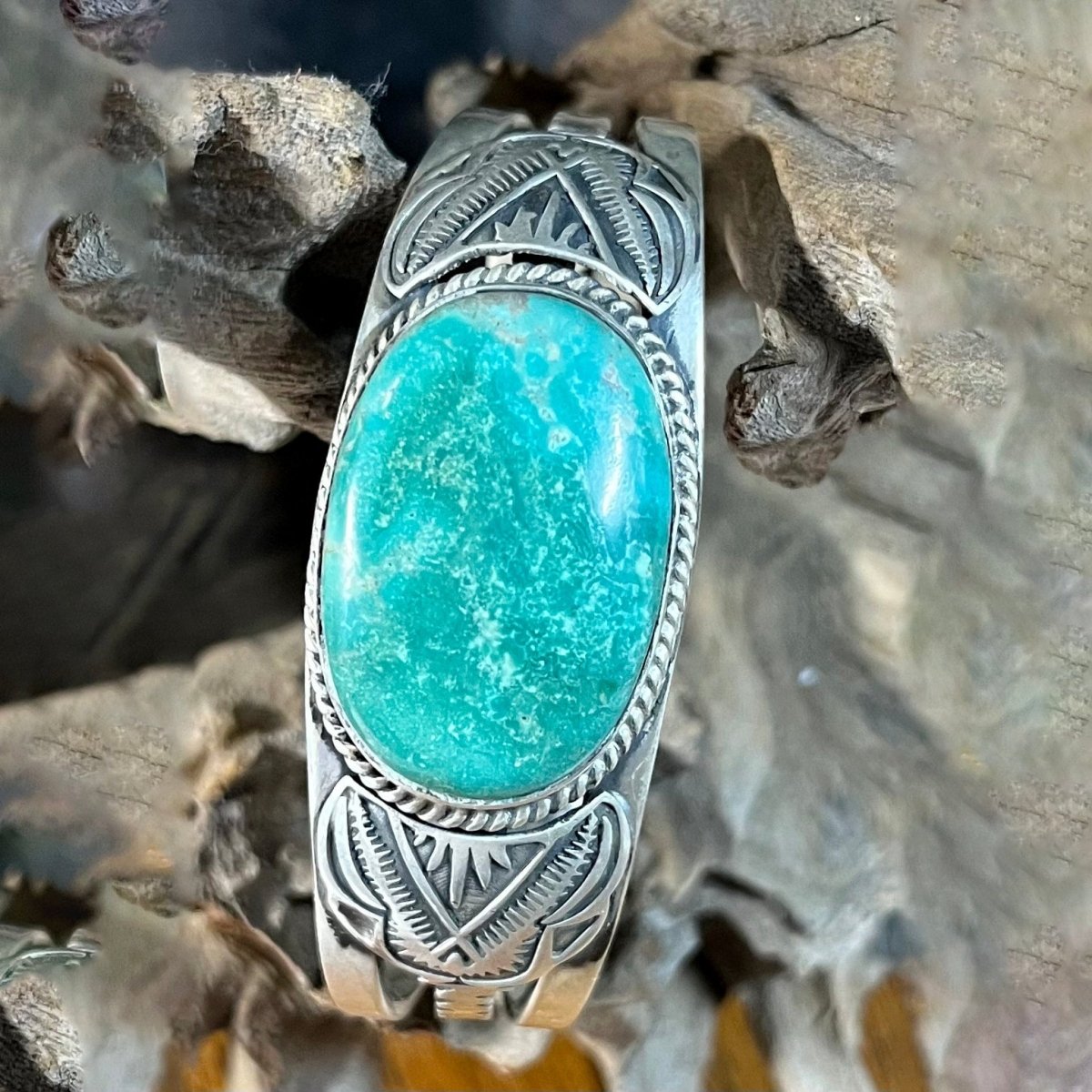 The Veronica Cuff Bracelet in Denim Lapis — by TM - Turquoise Mustang