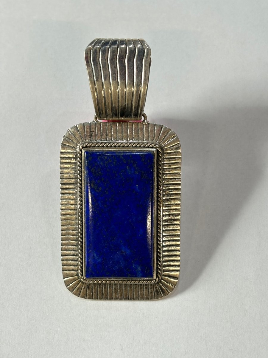 The Vegas Baby Rectangular Pendant - Turquoise Mustang
