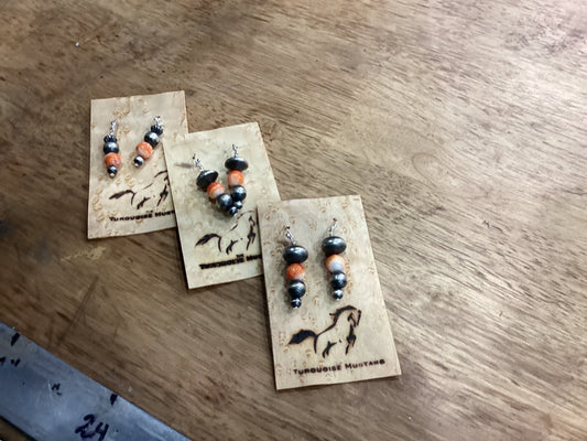 Earrings - Turquoise Mustang