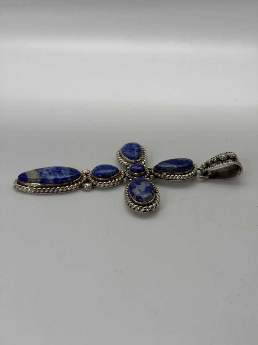 The Euphorbia Cross in Denim Lapis - Turquoise Mustang