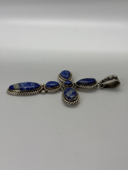 The Euphorbia Cross in Denim Lapis - Turquoise Mustang