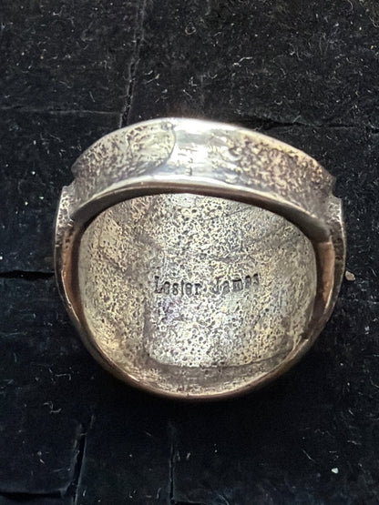 Sugilite Inlay Mosaic Ring, Size 8 Lester James - Turquoise Mustang