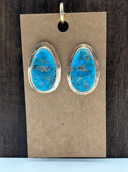 The Tulip Drop Stud Earrings - Turquoise Mustang