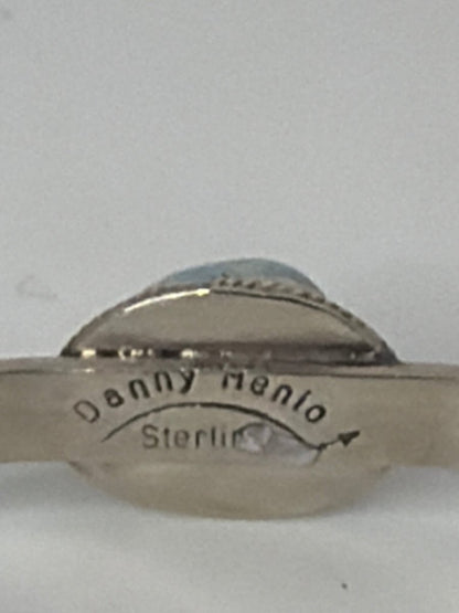 Pueblo Cuff, 8 Turquoise, Danny Henio - Turquoise Mustang