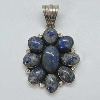 The Tiger Flower Pendant - Turquoise Mustang