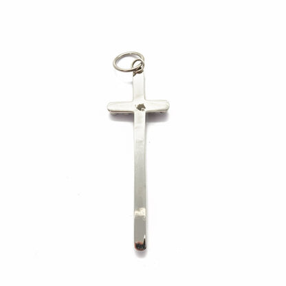 The Morning Glory Narrow Cross in Premium Lapis, TM - Turquoise Mustang
