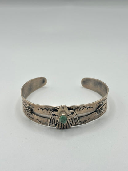 The Bird's Beak Cuff Bracelet - Turquoise Mustang