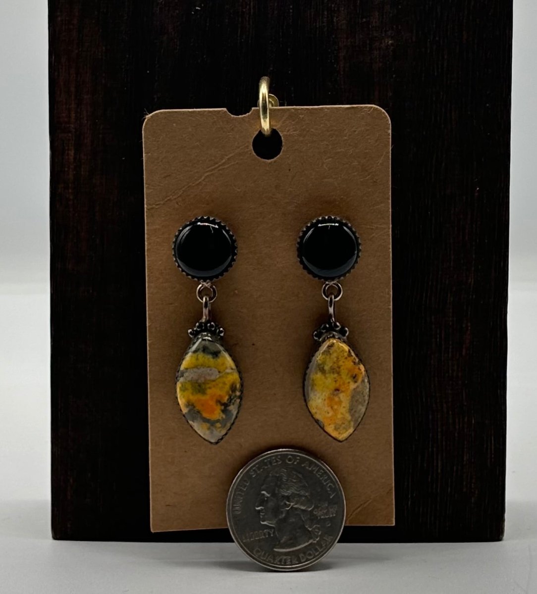 The Snowdrop Marquis Earrings by Turquoise Mustang — Multiple Stones - Turquoise Mustang