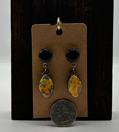The Snowdrop Marquis Earrings by Turquoise Mustang — Multiple Stones - Turquoise Mustang