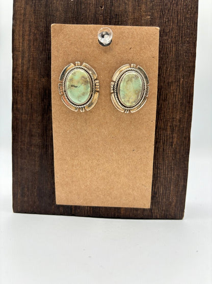 The Orchid Filework Stud Earrings - Turquoise Mustang