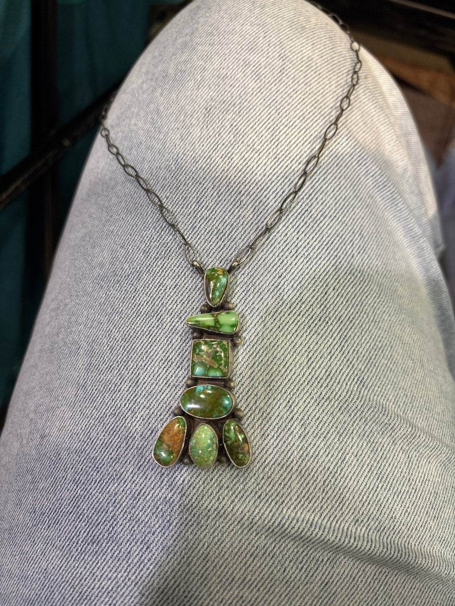 Necklace, Sonoran Gold, Timothy Yazzie - Turquoise Mustang