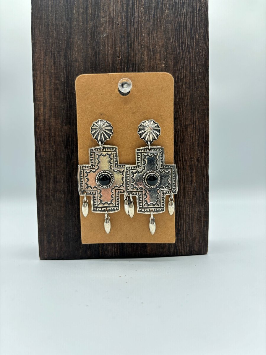 The Blue - Eyed Mary Earrings - Turquoise Mustang