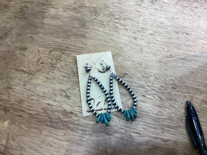 Earrings - Turquoise Mustang