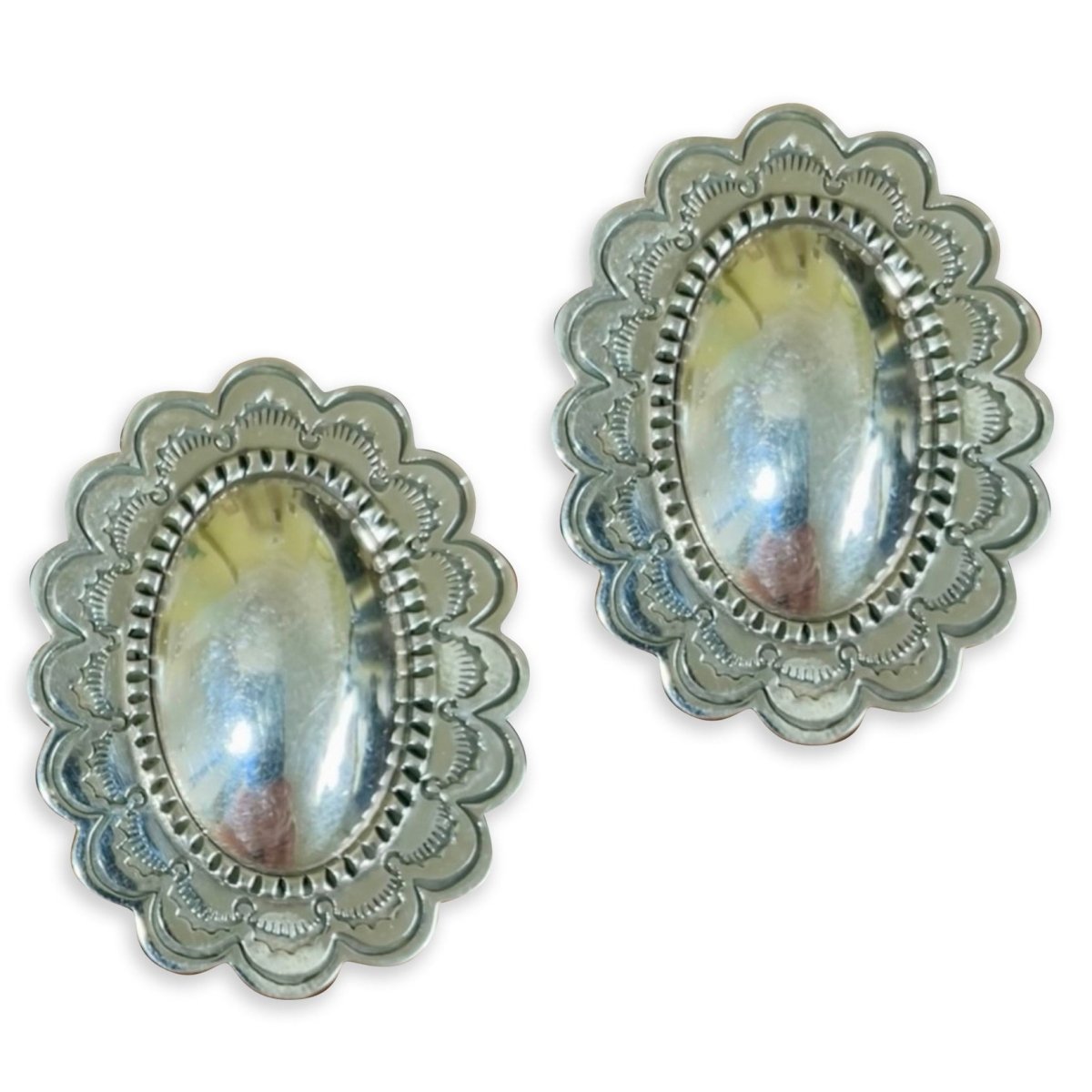 The Tansy Concho Earring - Turquoise Mustang