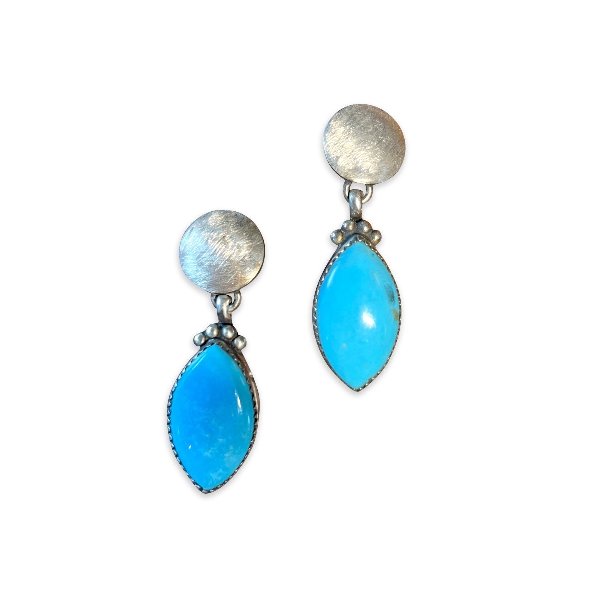 The Snowdrop Marquis Earrings by Turquoise Mustang — Multiple Stones - Turquoise Mustang