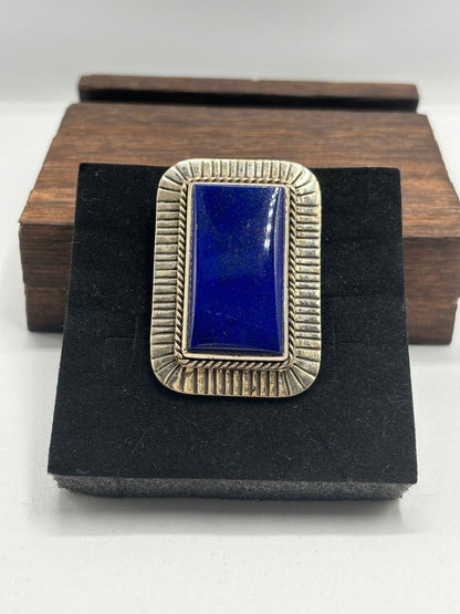 The Phoenix Adjustable Square Ring - Turquoise Mustang
