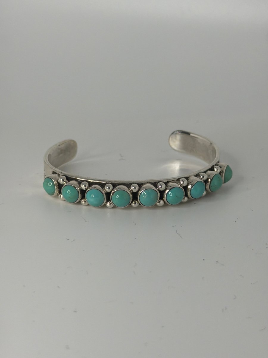 Round 9 - Stone Cuff Bracelet, Dan Dodson - Turquoise Mustang