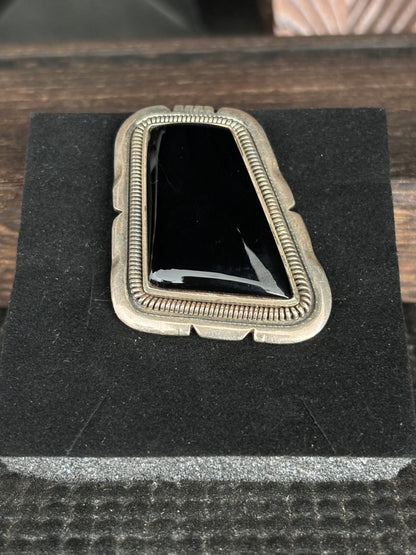 The Denver Rhombus Adjustable Ring - Turquoise Mustang