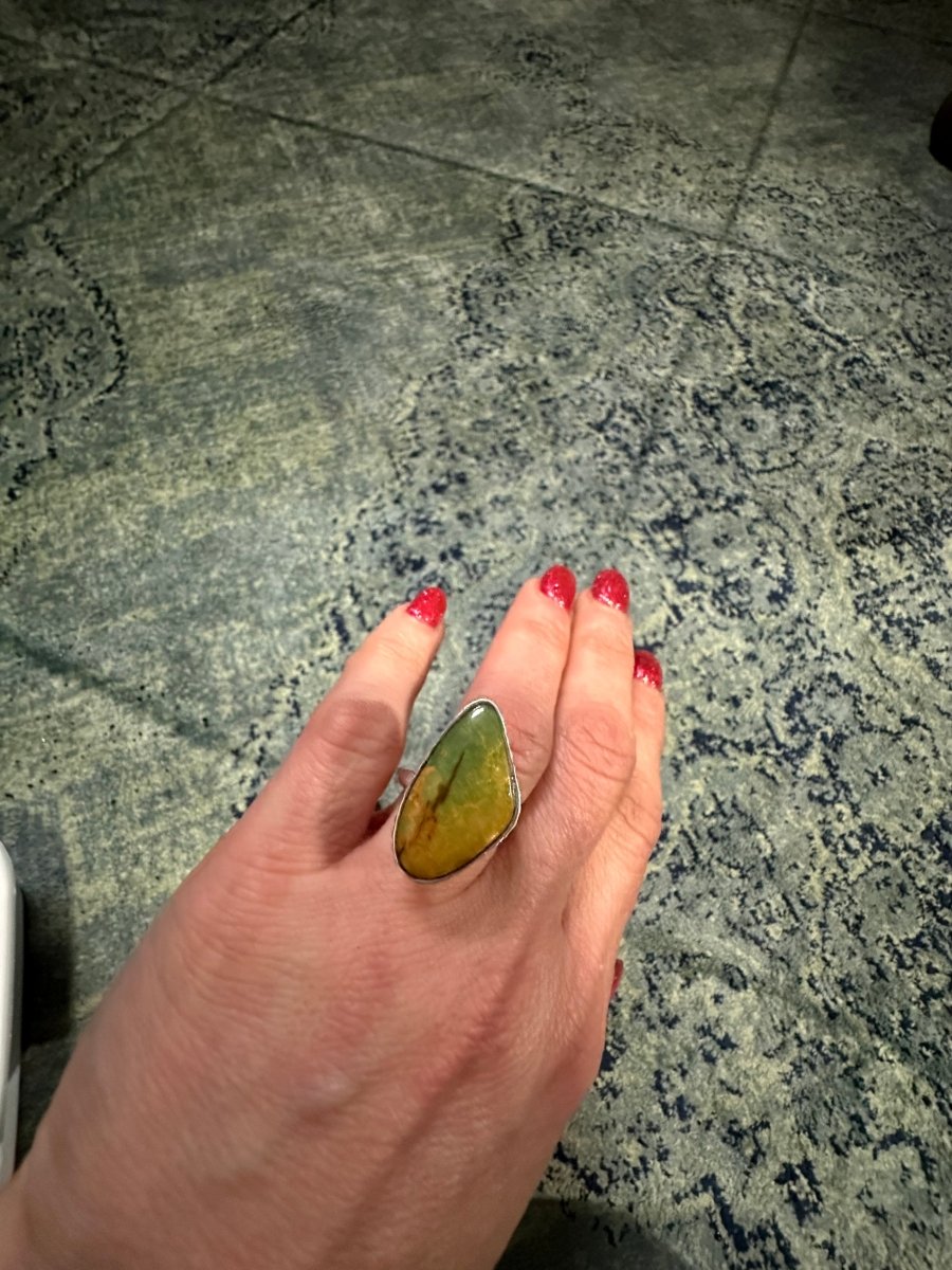 Kingman Freeform Ring, by Dan Dodson - Turquoise Mustang