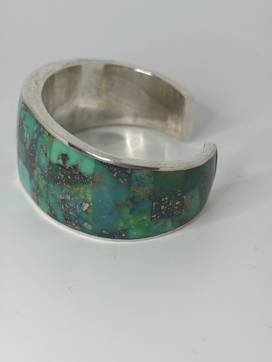 Royston 5 - Stone Mega Cuff Bracelet, D. Delgarito - Turquoise Mustang