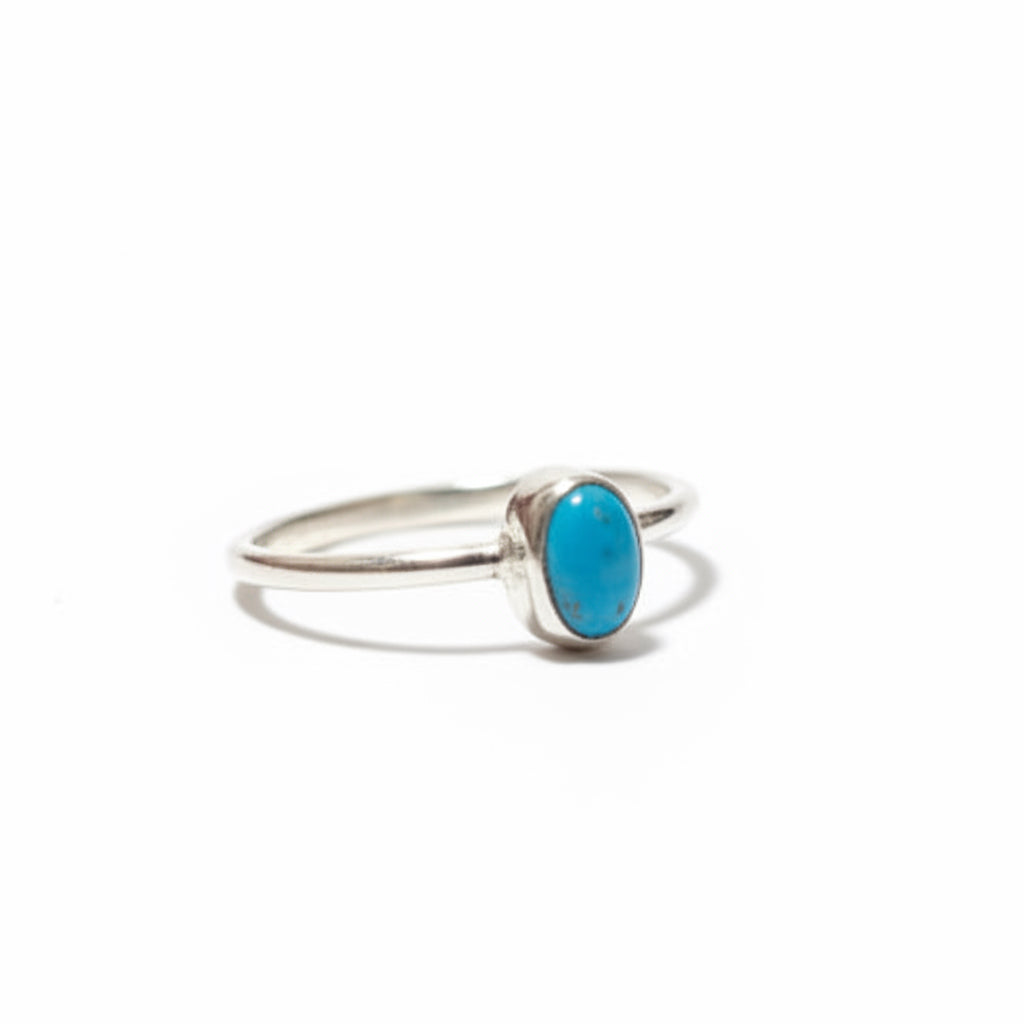 Assorted Small Stacker Rings, Turquoise - Turquoise Mustang